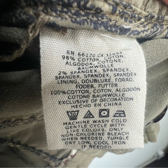 Anthropologie Marrakech Aylen Field Jacket Green Utility Medium Moto Military - Picture 8 of 15